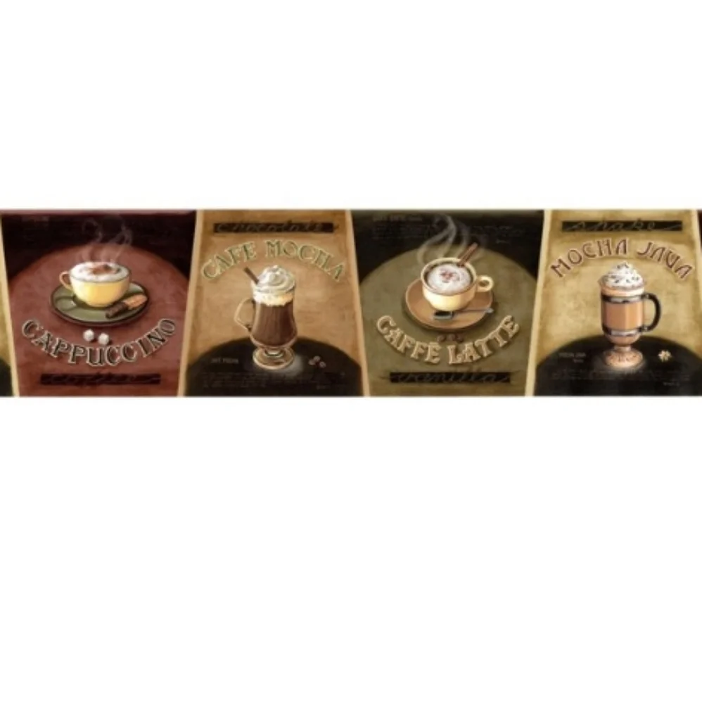 Wallpaper Border Café Coffee Cappuccino 2 rolls